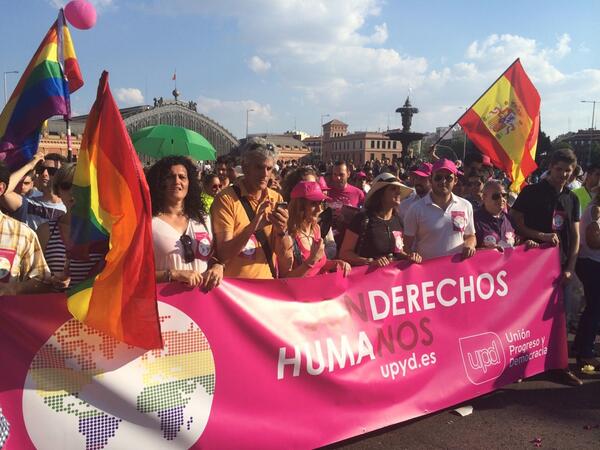 Arranca @UPyD en la manifestación del #Orgullo2014 #LGTBI #SonDerechosHumanos