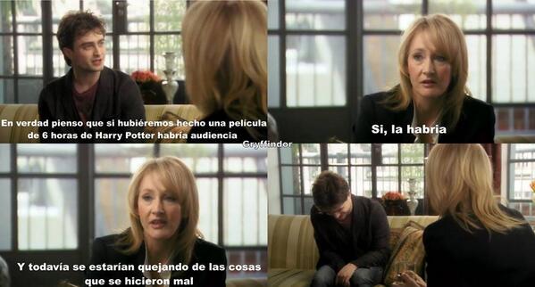 MagiadeLectores's tweet photo. Amor eterno a J.K Rowling ella comprende a los fandoms: http://t.co/HhETHxww04