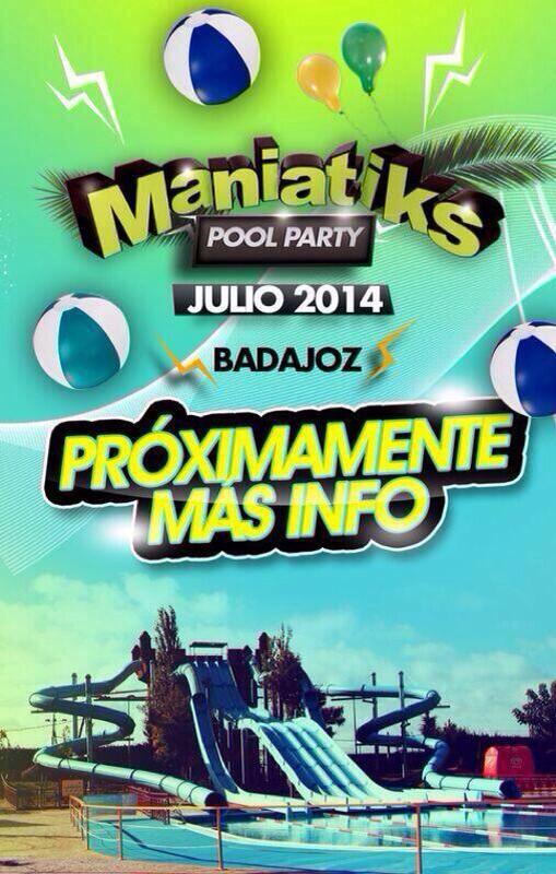 Code_Caceres's tweet image. Buscamos RRPP,provincia de Badajoz xa promocion y venta de entradas de Maniatiks Pool Fest. Lusiberia,mas info aquí