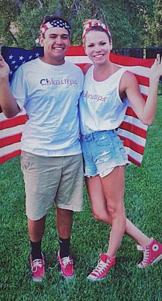 Fans of the week go to @taylorkostboth and <a href="/JonathanLoon/">Jonathan Loon</a> for rocking the newest flag products last night! 🇺🇸