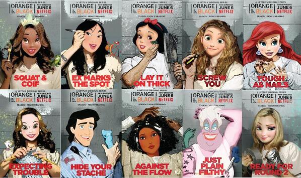 spyfan7262's tweet image. If Disney had made Orange is the New Black @TaySchilling