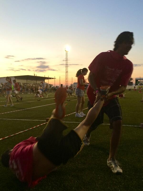 Así han terminado los chicos la carretilla! #olimpiadasrurales #añora