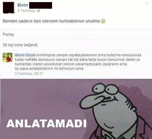 Anlatamadı