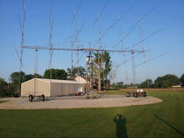 Gary, KB8RQ. EME Array buff.ly/1pp7CXI #hamradio #VHF #EME