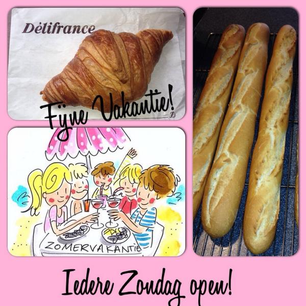 Fijne vakantie iedereen!!
Wij zijn vandag vanaf 10 uur geopend! #versecroissants #knapperigstokbrood #VAKANTIEGEVOEL