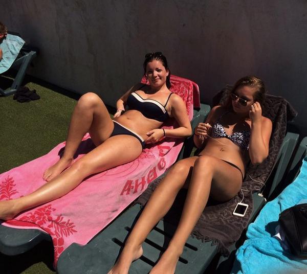 Yesterday at the swimming pool