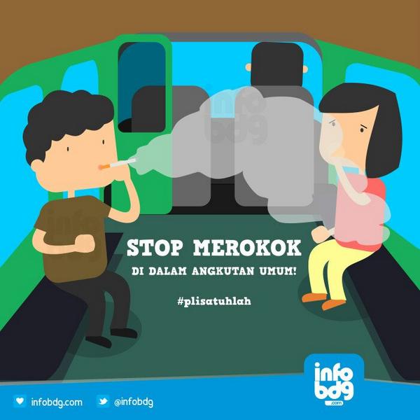 «<a href="/infobdg/">BANDUNG ᮘᮔ᮪ᮓᮥᮀ</a> Merokok di dlm angkot bisa mengganggu kenyamanan penumpang lain loh. Jangan ya taruwit #plisatuhlah »