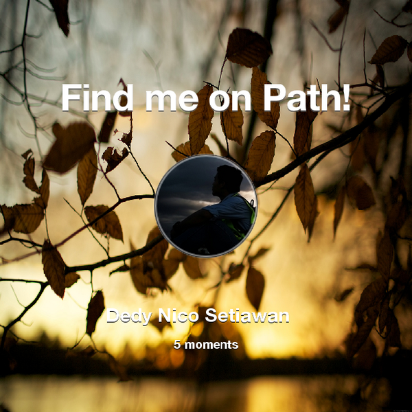 dedynicos's tweet photo. Find me on #Path now! Go to: http://t.co/i9WpQwUjX2! #thepersonalnetwork http://t.co/zBSuXAyUfk