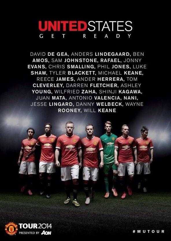 BusbyBulletin's tweet image. OFFICIAL: Touring Squad to the USA #MUFC