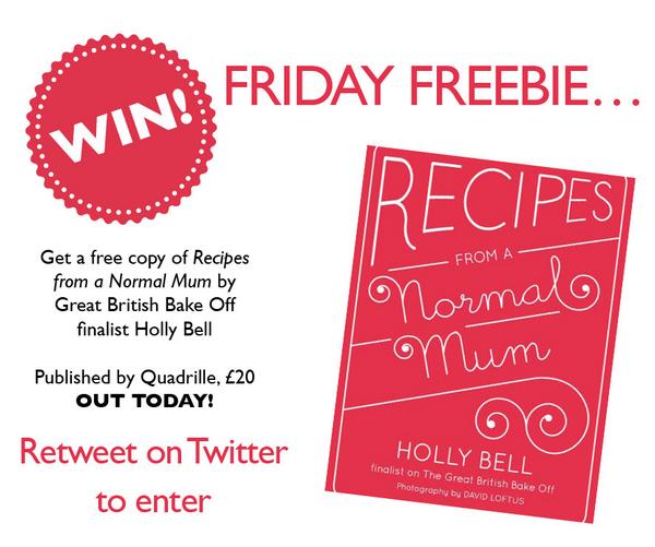 BakingHeavenMag's tweet photo. Celebrate the NEW book by @HollyBellMummy – out today – with our #FridayFreebie! RT this post to enter and #win :) http://t.co/0HHxloXucj