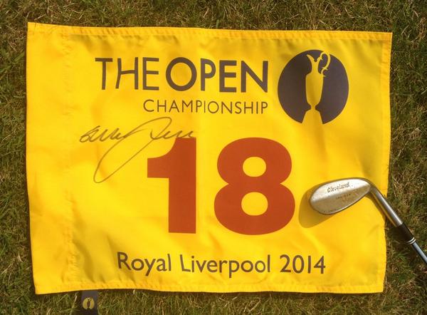 Last chance RT to win this #TheOpen flag and my <a href="/ClevelandGolf/">Cleveland Golf</a> wedge. #RBCMcDowell winner picked after my round.
