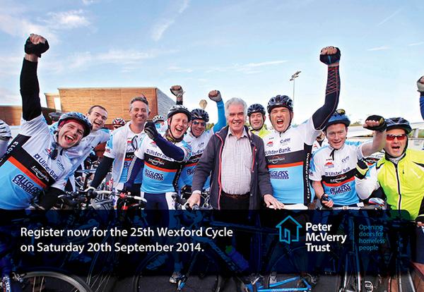 Have you signed up for the 25th Wexford Cycle in aid of <a href="/pmvtrust/">Peter McVerry Trust</a>? bit.ly/1tdqUlk #cycling #ireland