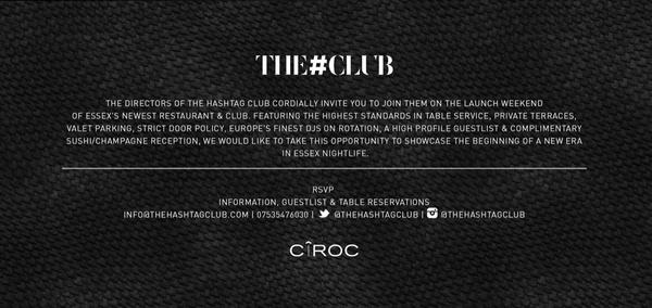 thehashtagclub's tweet image. Our official opening night is tonight! Join us at 41 Springfield road, Chelmsford, Essex. Whatsapp 07894871565