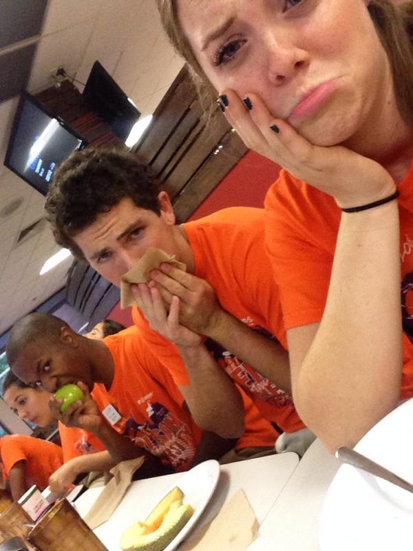 CUOARachel's tweet photo. The "Last Supper/Breakfast" http://t.co/MHOcZ2tEN6