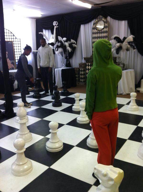 Saphila2014's tweet photo. Teaching #chess life size @Skills_Village for #MandelaDay #Saphila2014 http://t.co/AqP4ZtpUcJ