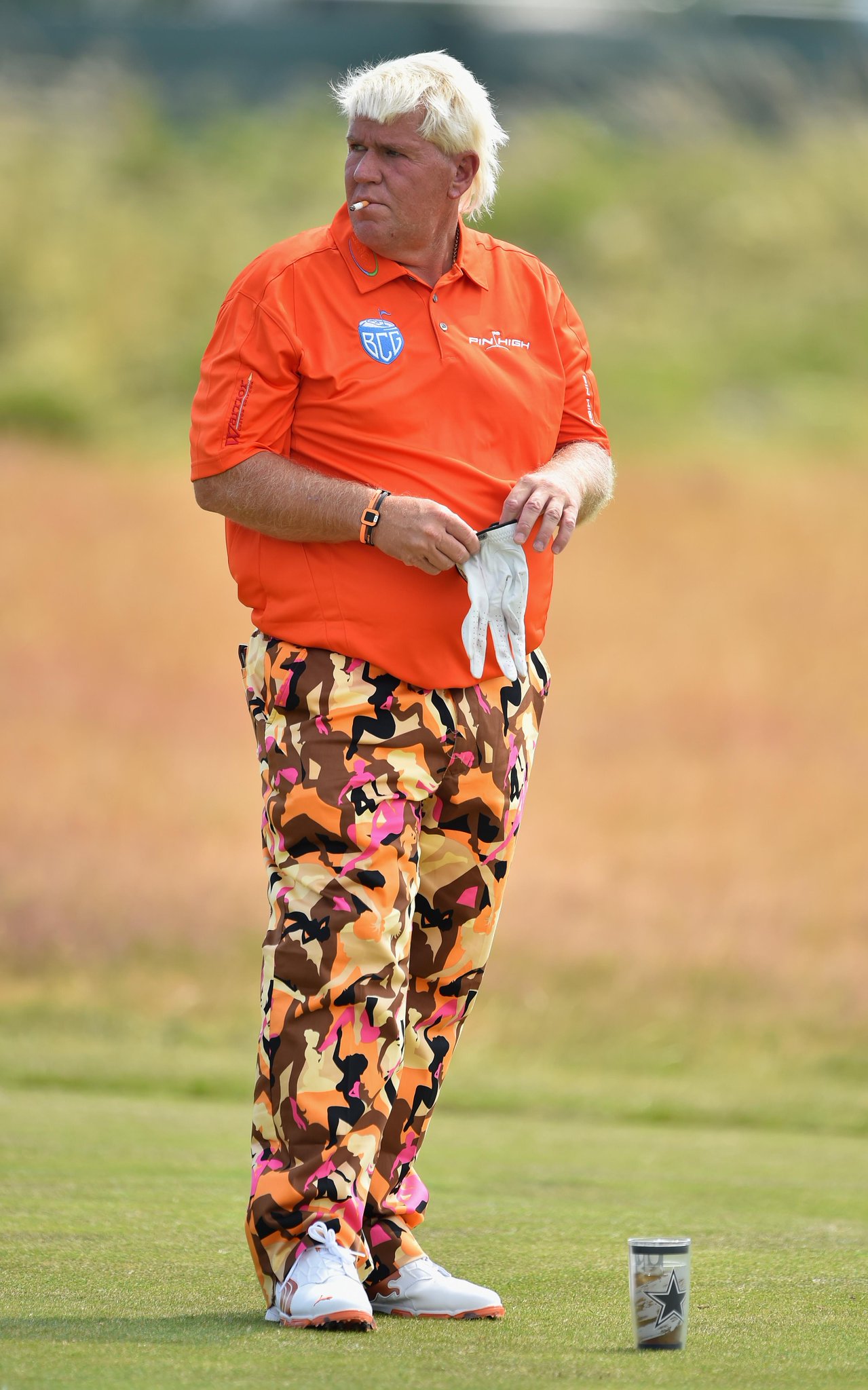 “John Daly doing John Daly Things at The British Open” .