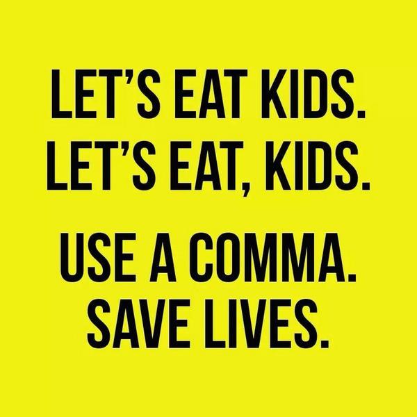 MusicBusEmilia's tweet photo. Commas are our friends... http://t.co/KnYrOcAyUP