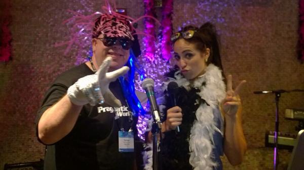 SQLBIAly's tweet image. #karaoke at #WPC14 with @Thom_BI_Cubed! #pragmaticworks @PragmaticWorks ! #connections #microsoft #theparty