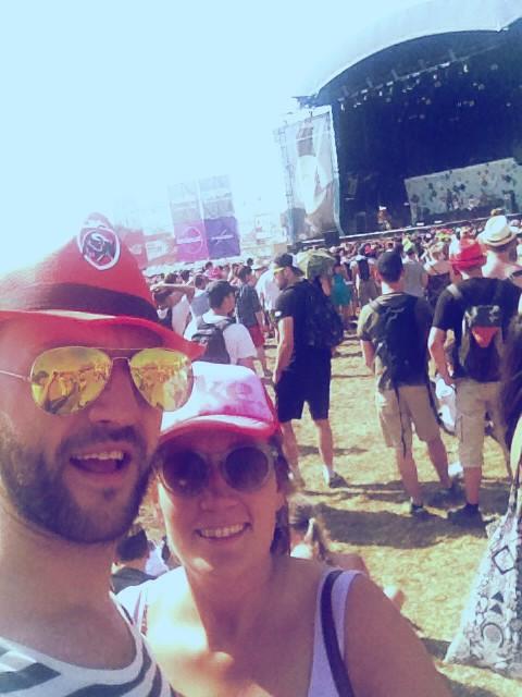 Roefff's tweet photo. Smelten op #Dour with @maximoplanko Dikke merci @ACHT_TV voor de tickets! http://t.co/wD8ia0ryyx