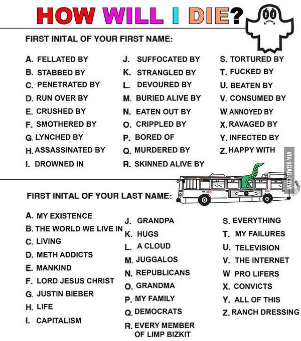 9gag How Will You Die Http T Co Hwvongc5jr Http T Co Aordalv9ty