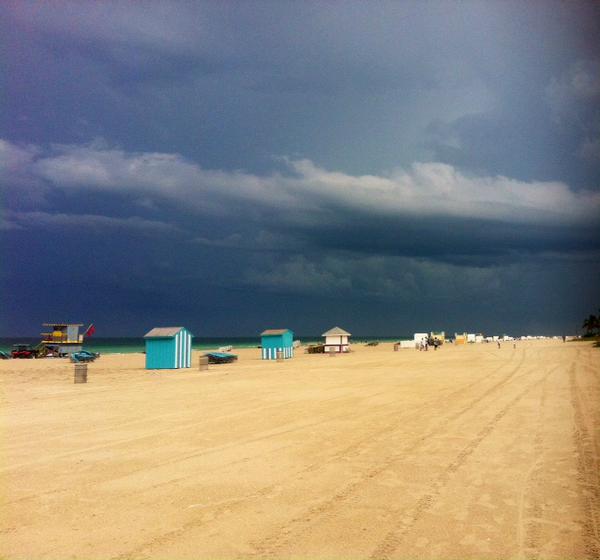 Cool pic sent in by Lisa Harris running on the beach in a thunderstorm.Taken some interesting pics outdoors? Send in!
