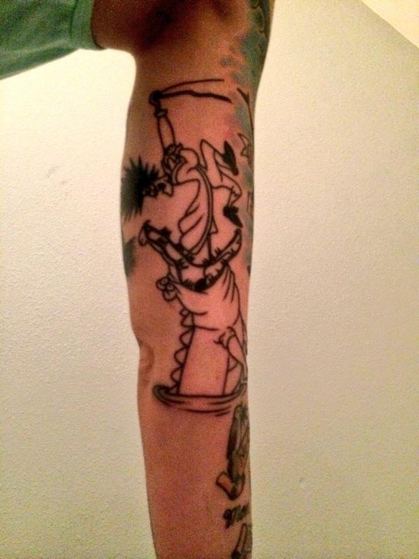 TATTOOSORG  From the final battle between Peter Pan and