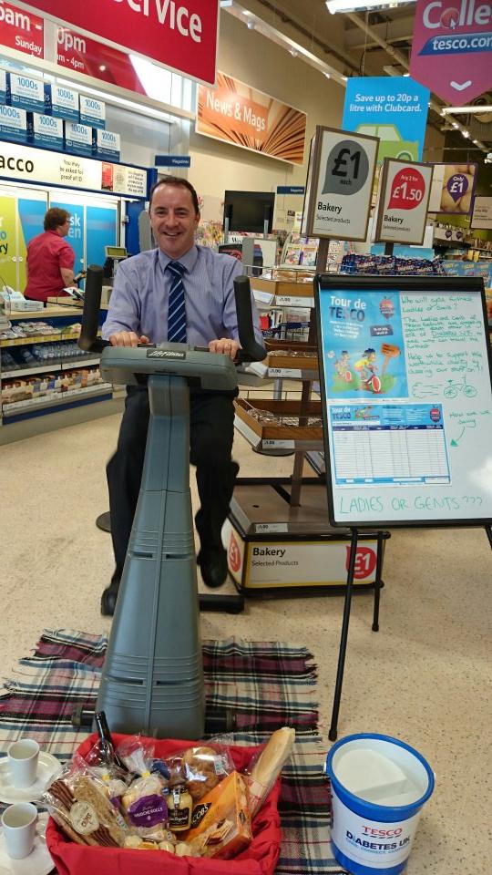 Cycling for diabetes today instore. <a href="/GallioGary/">Gary</a>