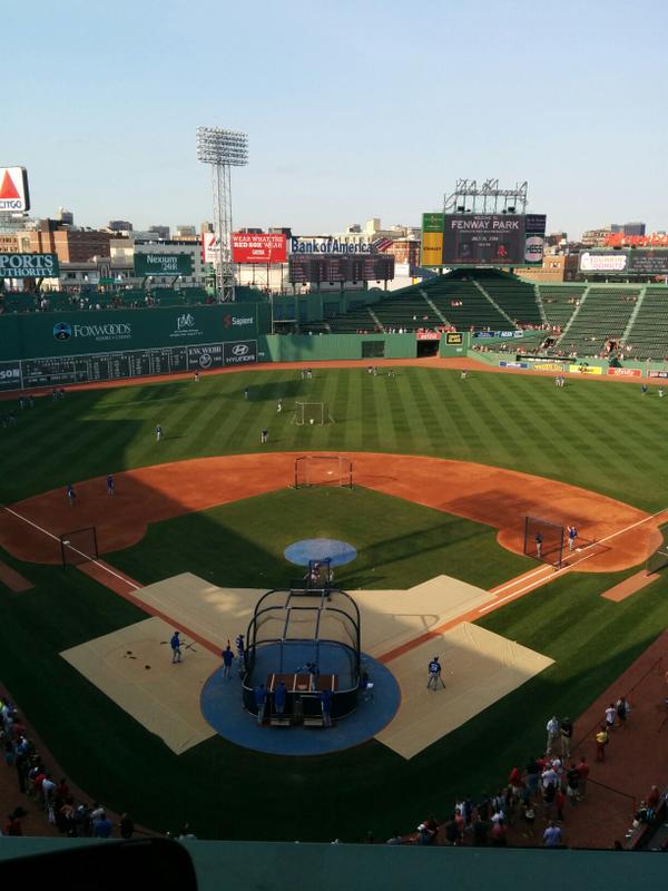 Back Fenway. Let's start the second half!