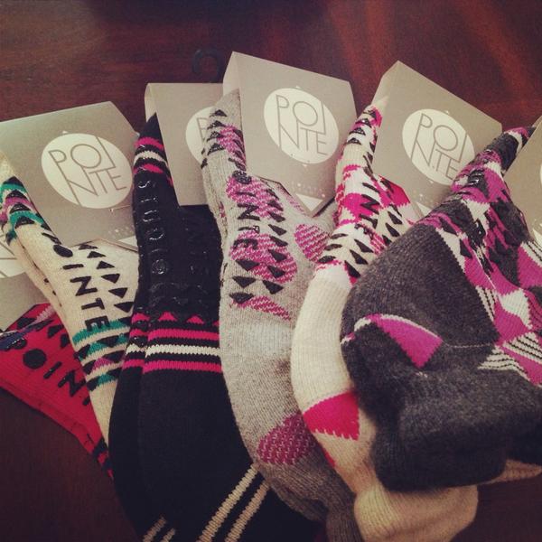 krcrilley's tweet image. New #pointestudio socks to rock #barmethod!