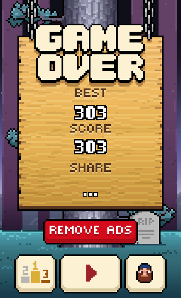 mrsetiaji's tweet photo. Scored 303 in Timberman! You'll never beat me! #timbeeer -> https://t.co/arVAYNWRd5 http://t.co/2B7NCPeie0