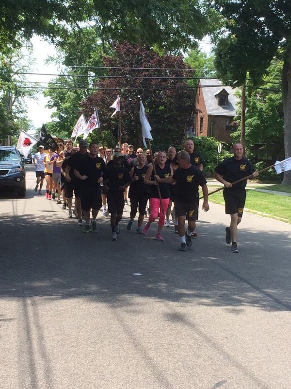 TRCorg's tweet photo. The #LaurelRun relay has now been completed http://t.co/xgx2eWjag6