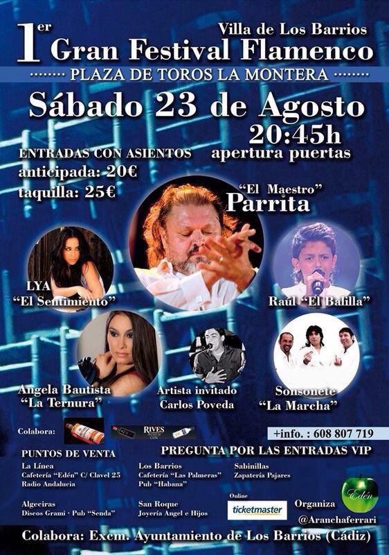 aranchasantiag's tweet photo. 23 de Agosto en Plaza de Toros de Los Barrios (CADIZ): PARRITA, @lya_cordoba , A. Bautista, El Balilla y Sonsonete http://t.co/5fNMT8B1Ge