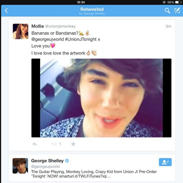 mollieemmaa's tweet photo. But...O M G😭💖
I love you George Paul Shelley🍌✌️
@georgeujworld #UnionJTonight x http://t.co/b7dW8CjeAP