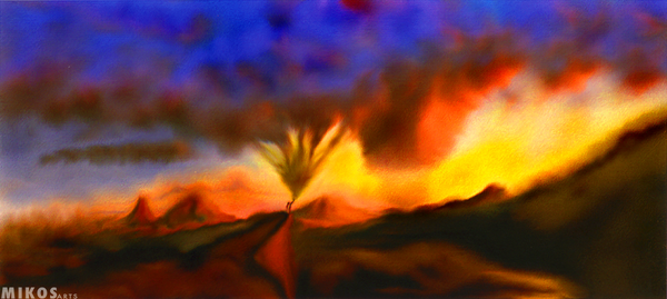Cloud Maker painting. Have a great weekend! #art #followart #painting #drawing #artist #arts #twitart #fineart #mikos