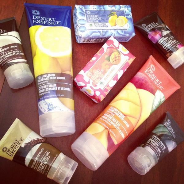 ThoughtfullyMag's tweet photo. Feeling weekend & travel ready with new products from @desertessence. Mango, lemon or coconut anyone? #beautytesting http://t.co/m5C1WfpVzD
