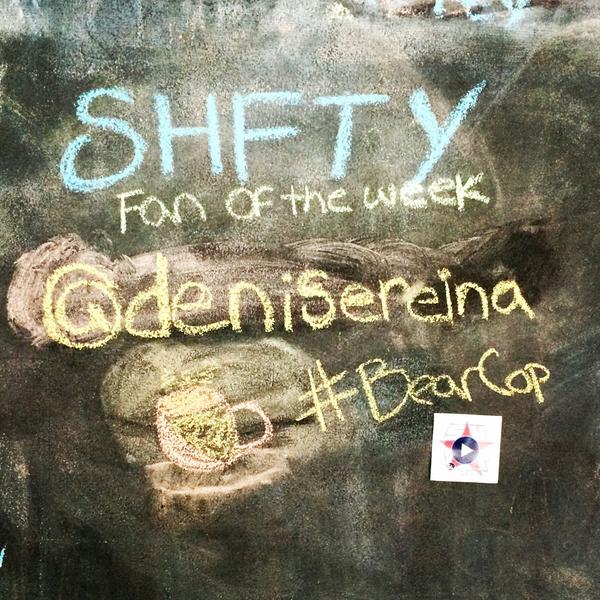 StayT00NED's tweet photo. Thanks to our #SHFTY fan of the week @denisereina, who sent us a bear cop coffee shop selfie! #bearcop http://t.co/3IbvfQ0HsU