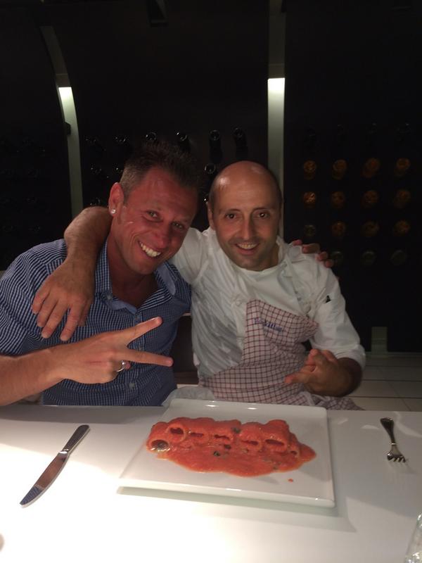 Il migliore cuoco italiano! #roccoiannone #antonio #paccheriallaziocassano #cuoco #top #fortevillage #sardegna 🍴🔝