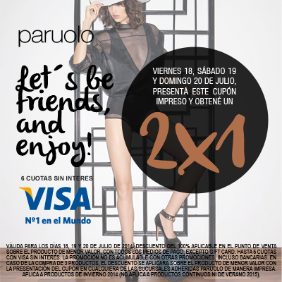 elpatiobullrich's tweet photo. Desde hoy hasta el 20 de julio presentando este cupón impreso obtené un 2x1 en @ParuoloOficial @elpatiobullrich http://t.co/SnuUa352YS