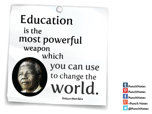 PunchNotes's tweet photo. *Change the world*
#NelsonMandela #wisdomquote.#quoteoftheday http://t.co/vLNSDh7Bt9