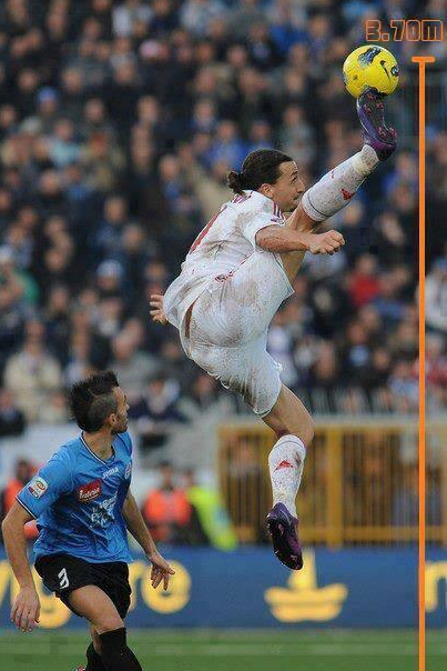 Mercado_Futbool's tweet photo. Control de balón a casi 4 metros de altura, simplemente Ibrahimovic. http://t.co/edXEzLGCYa