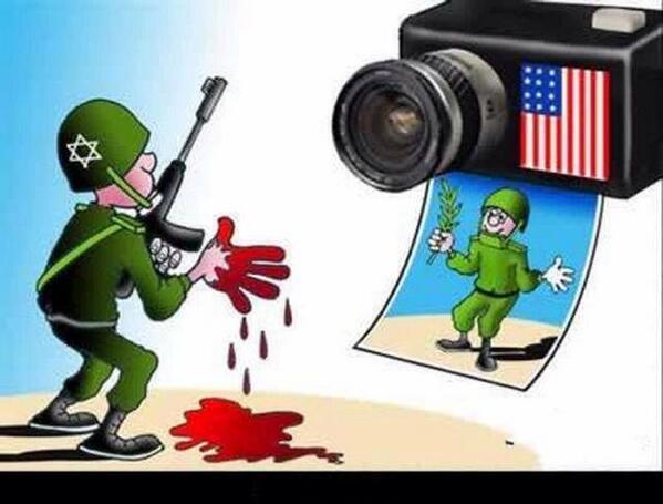 ThisIsGaZa's tweet photo. A cartoon is worth a hundred pictures and a million words 
#GazaUnderAttack http://t.co/uRqVGkF8FE