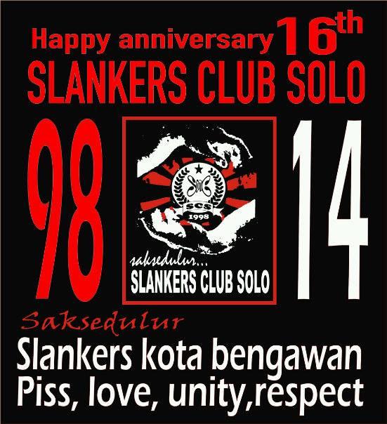 "<a href="/AndiAnakmalam/">Benn Mezzaluna</a>: <a href="/SFC_Solo/">Slankers Club Solo</a> <a href="/slankdotcom/">Slank Band</a> happy anniversary 16th SCS #HeySlank #HeySlank #HeySlank "