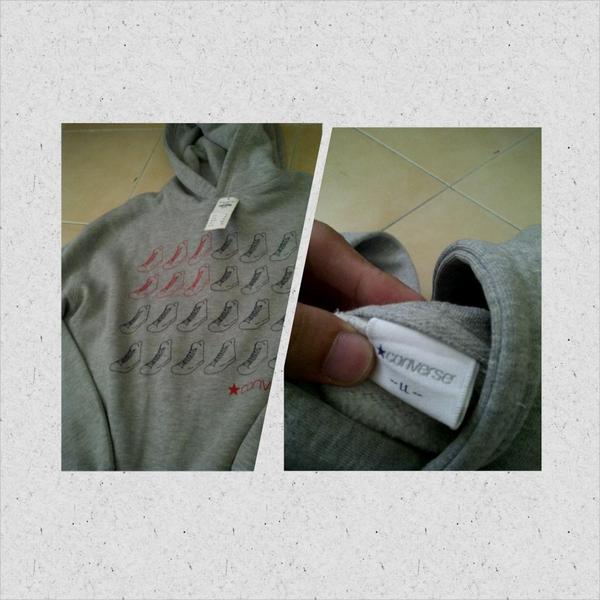 second4men's tweet image. Sweater hoodie Converse. Size double L. Good condition. Price 110K