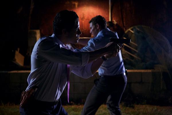 Love the choreography discovered with <a href="/ShawnHatosy/">Shawn Hatosy</a> <a href="/_Adam_Rodriguez/">Adam Rodriguez</a> in rehearsing this scene by the drink. #Reckless