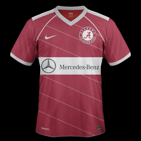 LivingCrimson's tweet photo. MT @RedditCFB: If the #SEC had soccer style jerseys https://t.co/HN5eZPk5ez ~like the 2 #Bama versions #RollBenz http://t.co/JtMmfGqkYZ