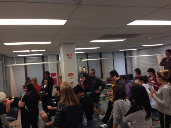 GripitAUS's tweet photo. We are up &amp; about at our Gripit K- Tape courses in Melbourne Peeps. Full house - great clinical apps &amp; heaps of fun http://t.co/vm55Aulp2W