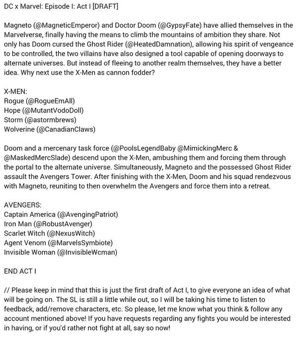 AlteredEntity's tweet image. #DCxMarvel #DCRP #MarvelRP