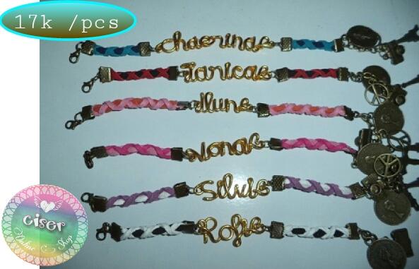 cisershop's tweet image. #wirename #bracelet 2 tali bludru #gelangmurah #gelanginisial #gelangnama #gelangcustom #gelang