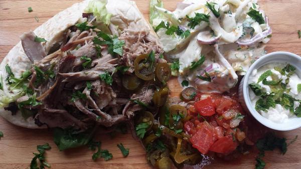 kitchen1331's tweet image. #New #special. #PulledLamb pitta served with #Fennel &amp;amp; #Orangeslaw, #BloodmarySalsa and #mintedyoghurt. Only £7.95