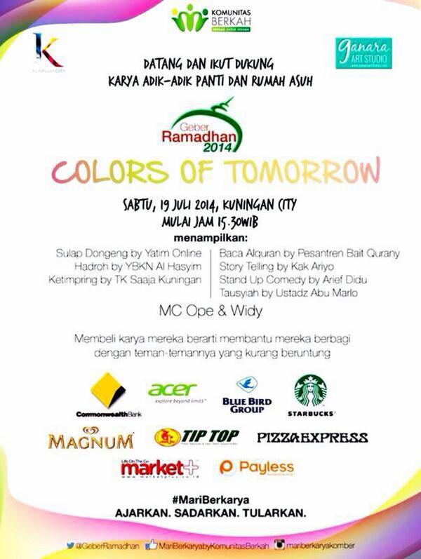 Lagi ngabuburit bareng <a href="/millyshafiq/">Milly</a> Arkana, <a href="/AgnesMarlita/">Anyes</a> <a href="/St_agustaf/">Steny Agustaf</a> di <a href="/GeberRamadhan/">#MariBerkarya</a> #mariberkarya di Kuncit